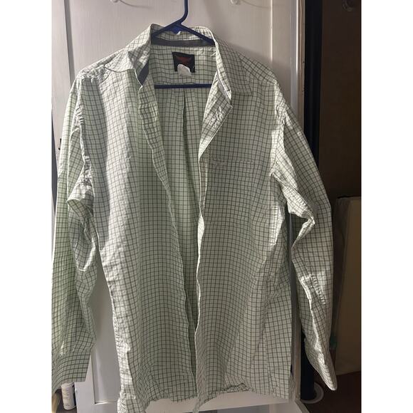 Relentless by Wrangler Brazile Mens Sz XL Large Long Sleeve Button Shirt White - Picture 1 of 8